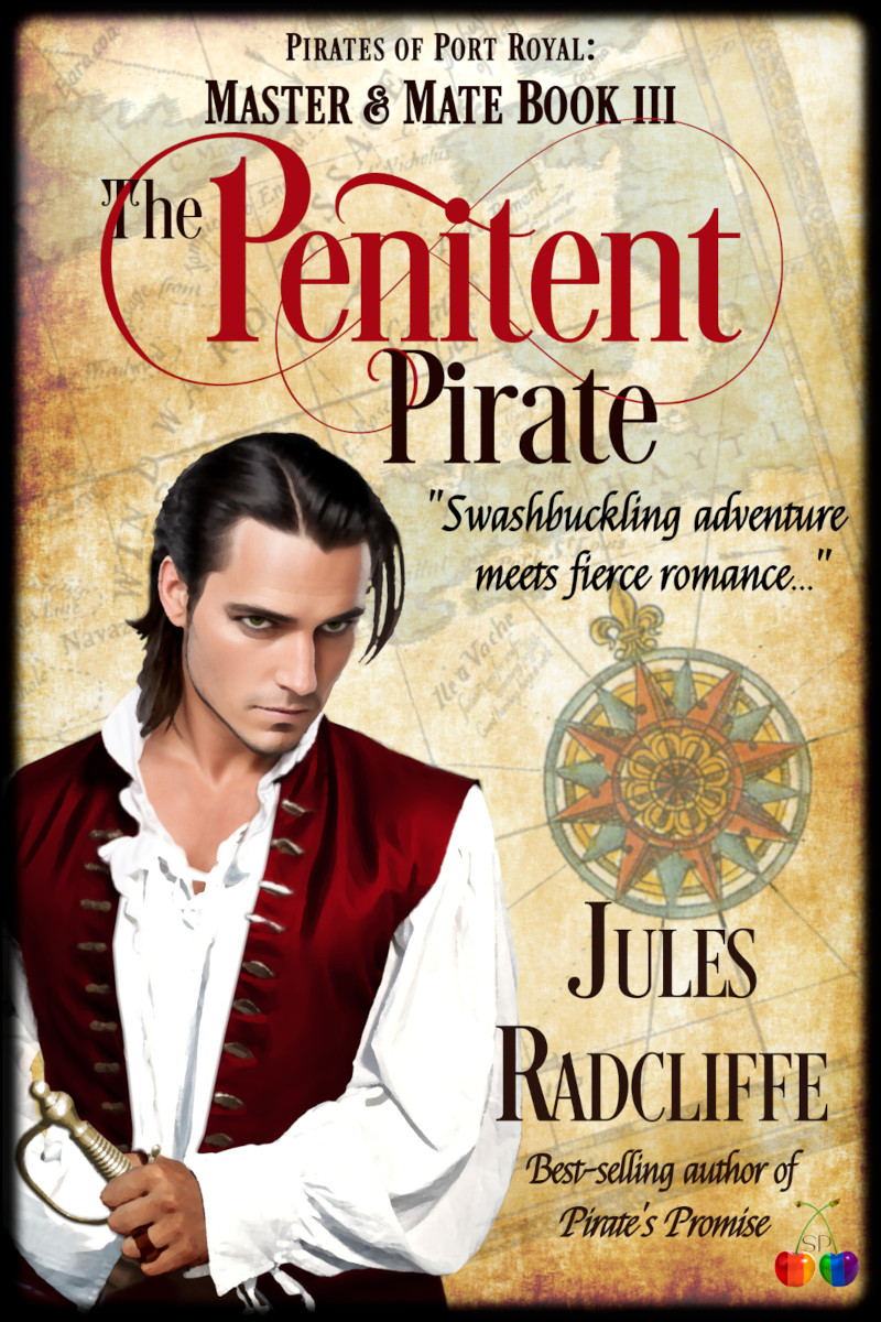 Cover of The Penitent Pirate by Jules Radcliffe, a gay historical pirate romance
